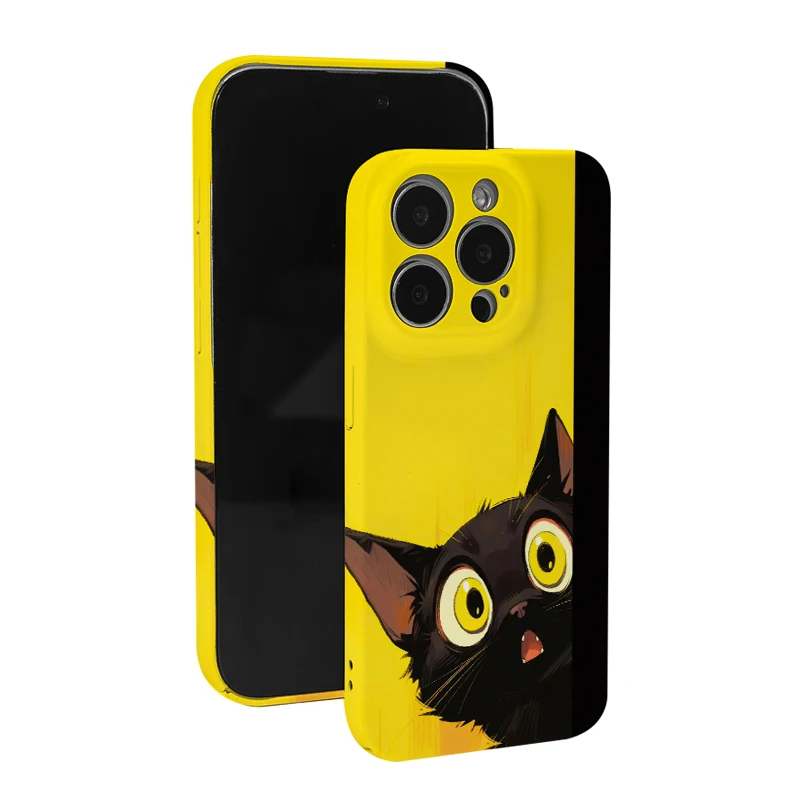 可愛い黒  猫デザインの二合一スマホケース：フィルムとケースの機能性を徹底解説