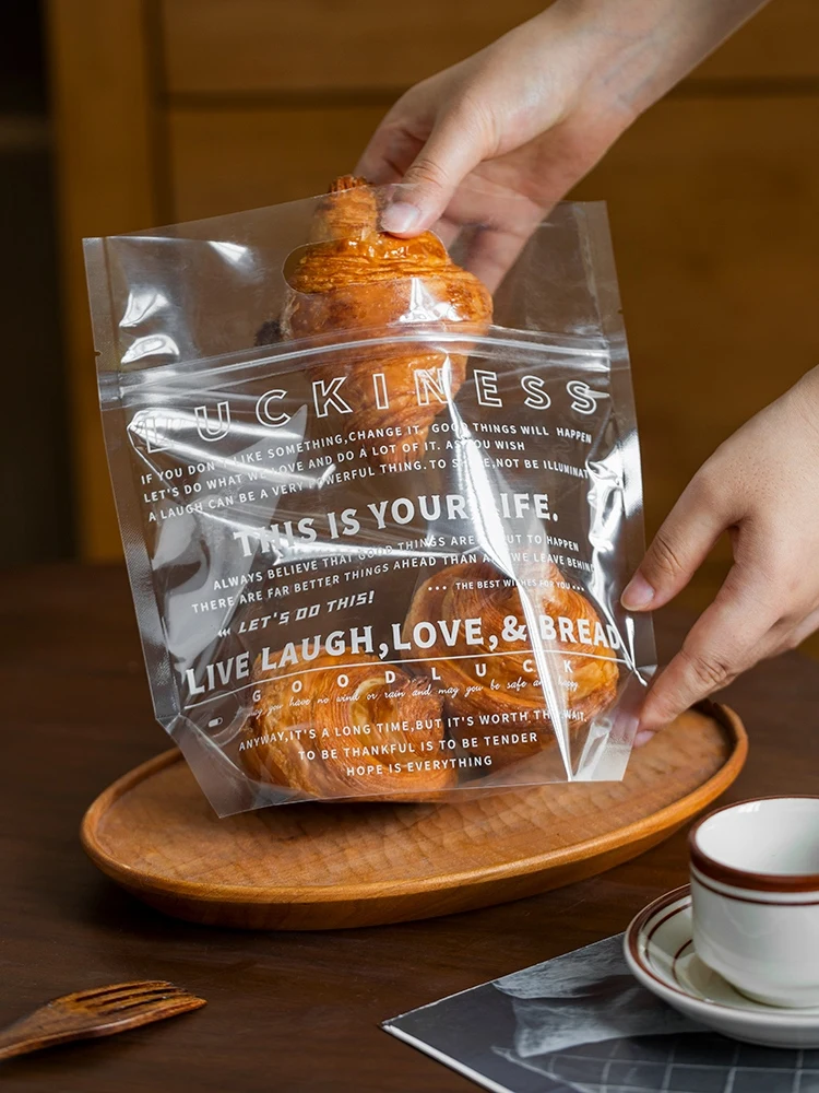 自封式透明焼き菓子袋：ラッピング簡単で密封性の高いスイーツ包装
