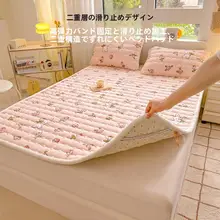 厚手の牛乳フランネル製ベッドパッド【冬用・学生寮用・極上の柔らかさ】（セットアップ対応）