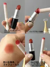 ミニ口紅ブラシ【プロフェッショナルブレンド・短い丸型ヘッド・携帯用】