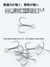 深海用太軸フック付きルアー擬似餌【ブラックデザイン・強化三本フック】