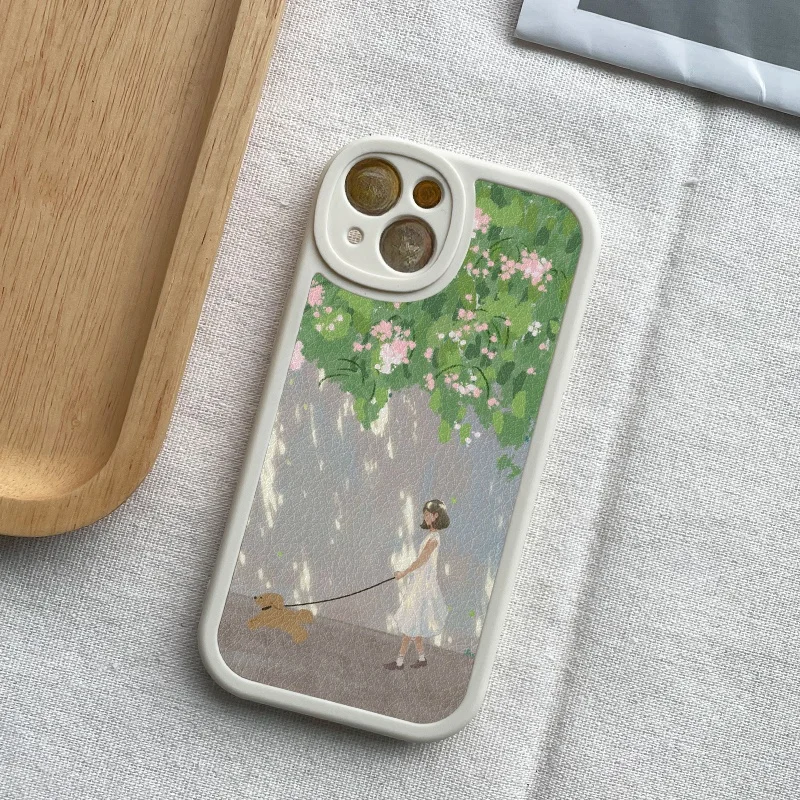 可愛いデザインのスマホケース：全機種対応で防摔機能を備えたラムスキンケース