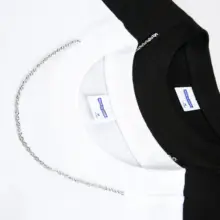 デザイン性のあるラウンドネック Tシャツ【ユニセックス・プレーン・カジュアル・短袖】
