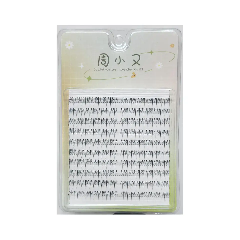 透明軸の分段まつげ【女性用・シルキー・カジュアル・下まつげ】