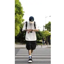 プレミアムウォッシュ加工の無地Tシャツ【メンズ・ルーズフィット・クルーネック・短袖】
