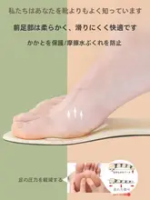 快適な足元をサポート！尖頭ハイヒール用インソール【防痛・吸汗・厚底デザイン】