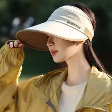 女性用ゴルフキャップ【空頂デザイン・長いつば・UVカット・アウトドア用】