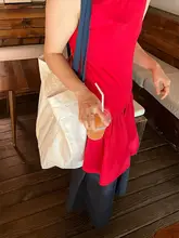 赤いTシャツ風ワンピース【ハイエラスティック・重ね着可能】