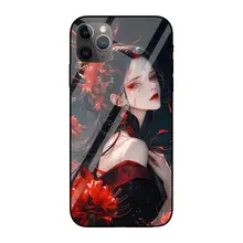 彼岸花デザインのレトロスタイルiPhoneケース【対応機種多数】