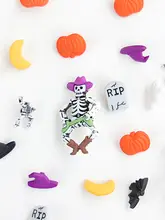 服飾用 ミニボタンバッジ【ハロウィン・パッチワーク用・装飾用】