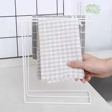 アイアン製 タオルハンガー【デスクスタンド・壁掛け不要・キッチン・バスルーム用】