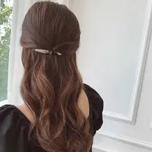 シンプルなアセテートヘアクリップ【レトロスタイル・サイドアクセサリー・女性用】