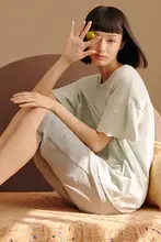 春夏用カップルパジャマ【男性用パンツ・女性用ワンピース・ルームウェア】（セットアップ対応）