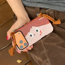 おしゃれでユニークなスマートフォンケース【ストラップ付き・iPhone対応】