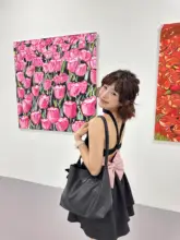 バタフライリボン付きミニドレス【肩掛け・可愛いデザイン・誕生日撮影に最適】