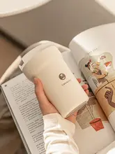 タイモ ステンレスコーヒーマグ【保温機能・持ち運び便利・防漏陶器コーティング内蔵】
