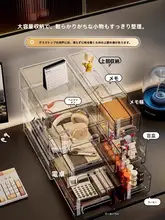 アクリル製透明化粧品収納ボックス【引き出し式・積み重ね可能・多層構造】