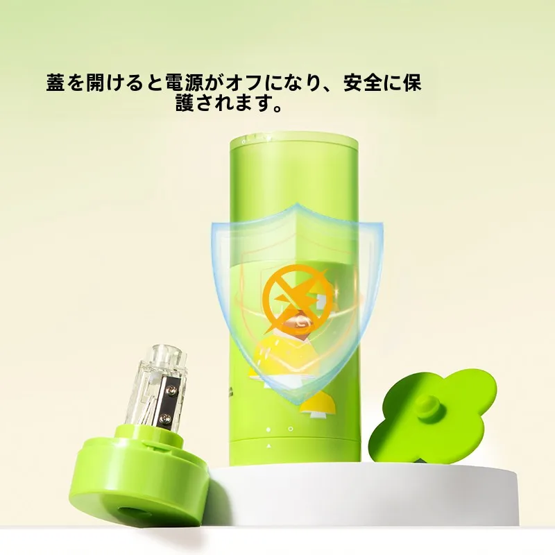 電動鉛筆削り器の自動操作と6000回削り性能を実証
