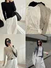 裸感立体分割解构長袖Tシャツ