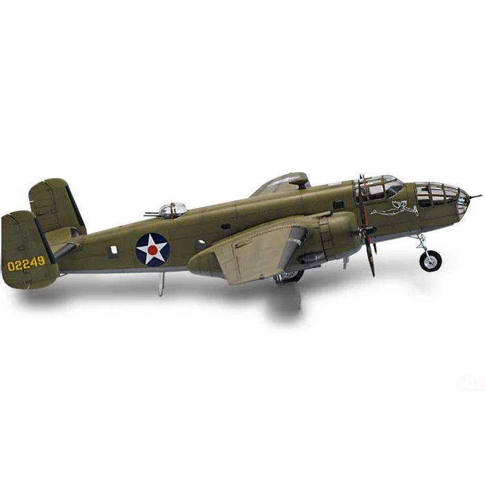 飛行機模型【アメリカ B25B爆撃機の組み立てキット】：1:48比例のリアルな戦時機体を再現する拼装モデル