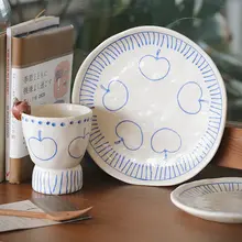 立体的なリンゴデザインの手作りボウル【高級感あるカラフルなデザート＆フルーツ用】