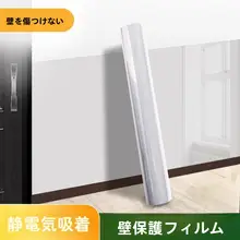 透明静電保護フィルム【壁面用・防水・防油・貼り付け簡単】