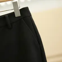 フィットストレートパンツ【冬用・着やせ効果・カジュアルデザイン】（セットアップ対応）