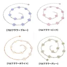 蝶デザインの金属チェーンウエストベルト【装飾用・夏向け・ファッショナブル】