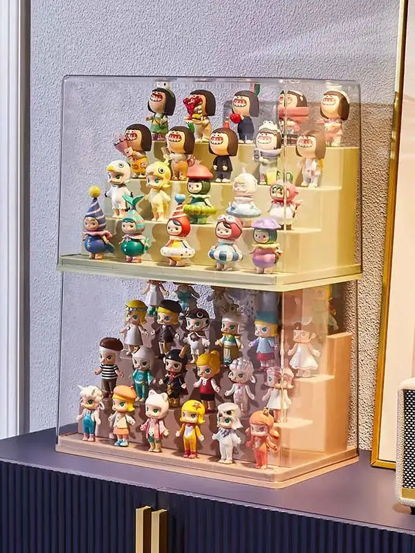 階段式フィギュアディスプレイラック：家庭用収納のホコリ防止設計と実用性の検証