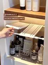 穴あけ不要の浴室壁龛用収納棚【分層設計・トイレ・衛生的】