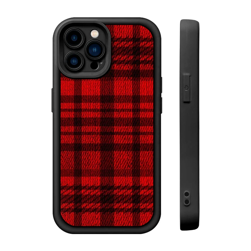 iPhone14 プロ ケース 耐衝撃 最強 おすすめ：クラシックな赤いチェック柄フルカバーの実用性と性能解析