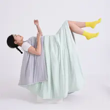 接触冷感シルクの夏用掛け布団【洗濯機対応・学生寮向け・西瓜デザイン】
