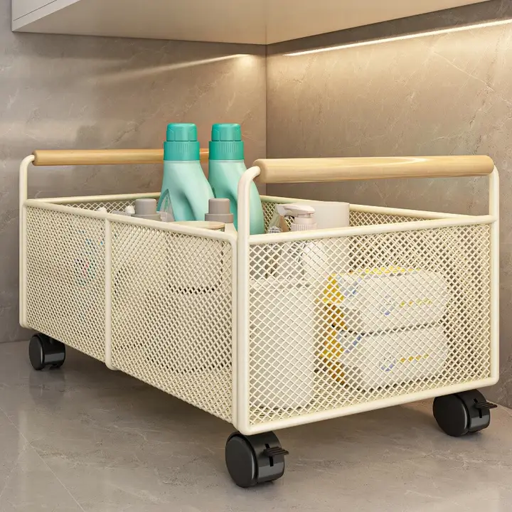衛生的な生活をサポート！洗面台下収納ラック【移動可能・洗剤収納・壁角利用可】