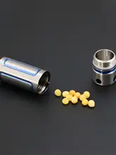 純チタン製 防水・防湿収納缶【アウトドア用・ミニ薬瓶・持ち運び便利】