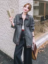 洗練されたデザインのデニムジャケット【春秋用・女性用・トレンド】