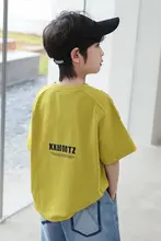 コットン製 男の子用 半袖Tシャツ【夏用・カジュアルデザイン・動物プリント】