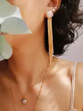 PERSTA ヴィンテージバロックパールフリンジイヤリング【スタイリッシュ・デイリーアクセサリー】