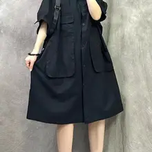 フランス風デザインの夏用ワンピース【ルーズフィット・カジュアル・ブレザースタイル】（セットアップ対応）