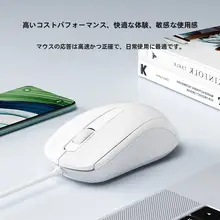 静音ワイヤーマウス【USB接続・小型・デスクトップ用】