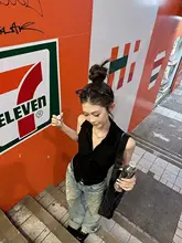 ノースリーブポロシャツ【ウエストシェイプ・肩開きデザイン・フロントボタン】