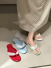 フランス風デザインの滑り止めフラットサンダル【夏用・女性用・スタイリッシュ】
