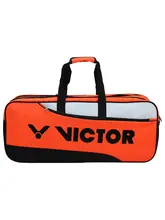 VICTOR バドミントンラケット用ショルダーキャリーバッグ【6本収納・多機能・男女兼用】