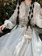 民族風刺繍トリム付きショルダーバッグ【流れるフリンジ・和服スタイル対応】