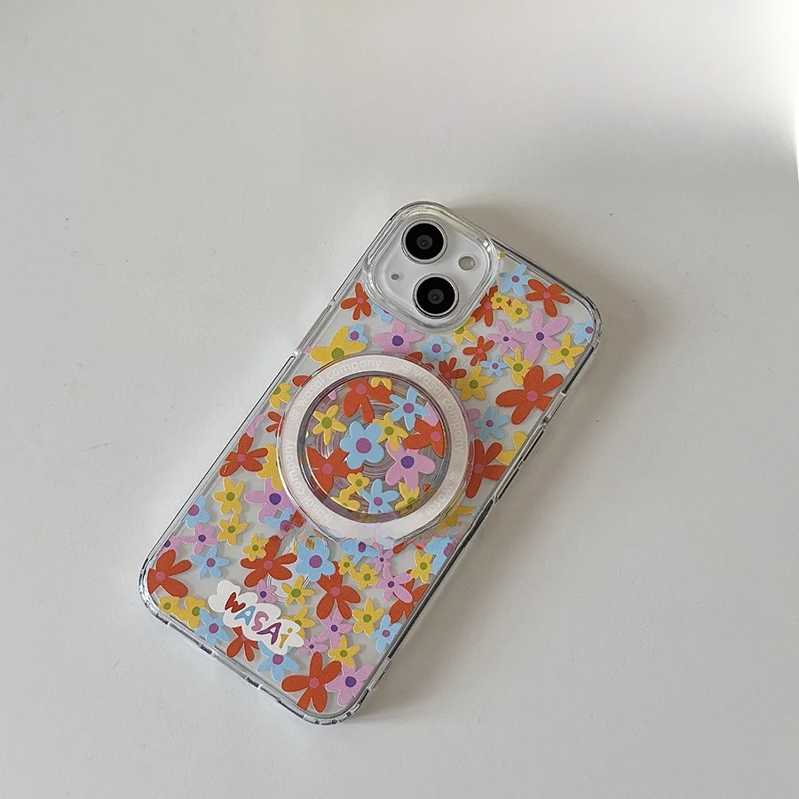 透明アクリルの花柄マグネットケース：iPhone15・16対応のデザインと実用性を徹底解説