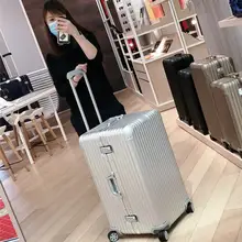 大容量アルミフレームスーツケース【防傷・キャスター付き・パスワードロック・男女兼用】