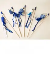 木製ブルーキャンバス猫おもちゃ【アメリカンショートヘア対応・クッション付き・遊び用】