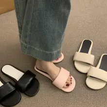 夏用 フラット サンダル【オープントゥ・柔らかな底・女性用】（セットアップ対応）