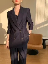 高級感ある女性用スーツセット【秋冬用・カジュアル・ベスト付き】（セットアップ対応）