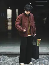 冬季用 メンズ多ポケットアウター【コットン・レトロデザイン・襟付き】