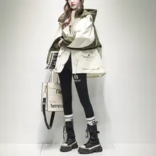 トレンチコート【切替デザイン・ウエストシェイプ・フード付き】